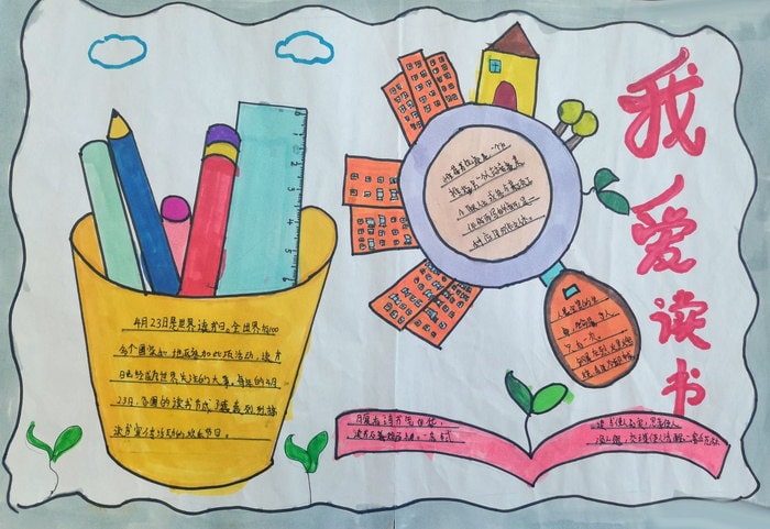 世界读书日手抄报图片简单及内容