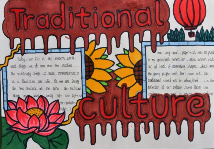 中国传统文化英语手抄报图片