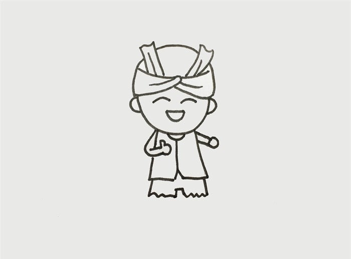 农夫简笔画图片教程