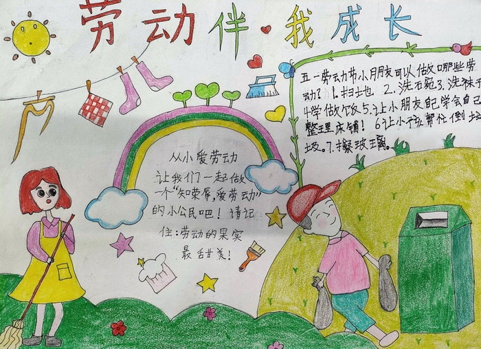 劳动最光荣手抄报图片简单版