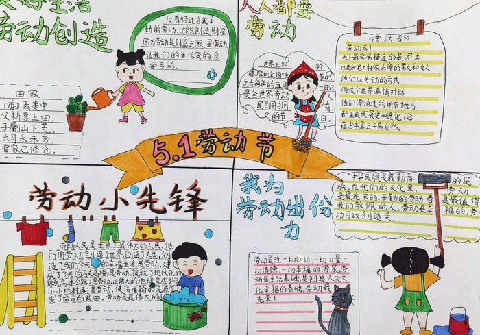 五一劳动节手抄报图片简单漂亮一等奖