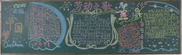 关于五一劳动节黑板报手抄报