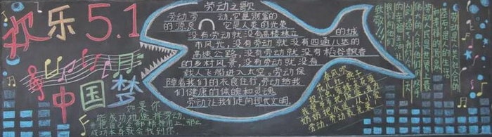 关于五一劳动节黑板报手抄报