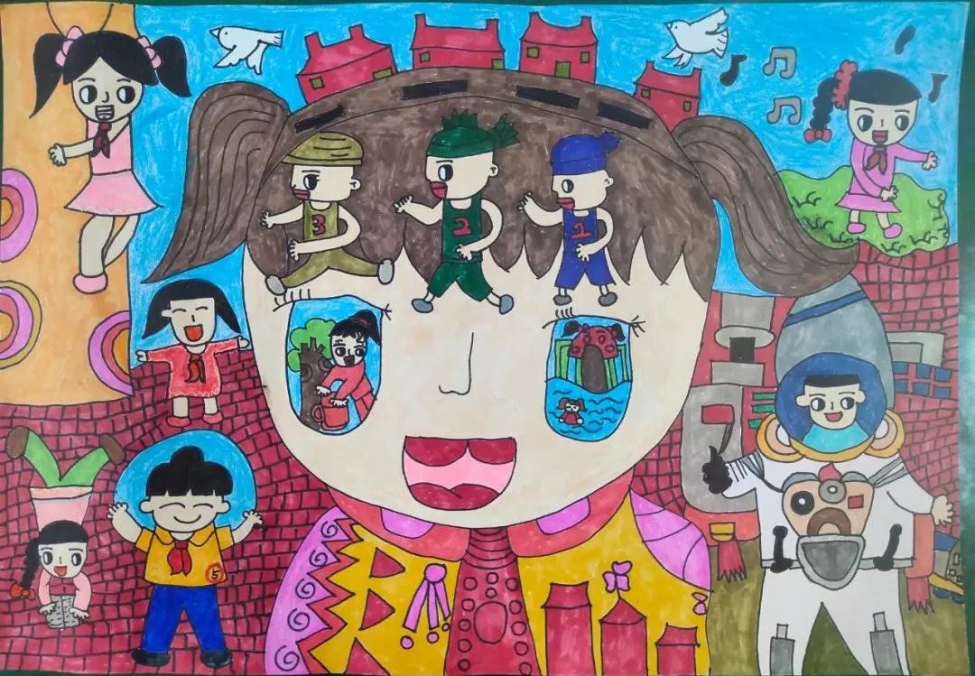 “强国有我 少年逐梦”主题绘画作品