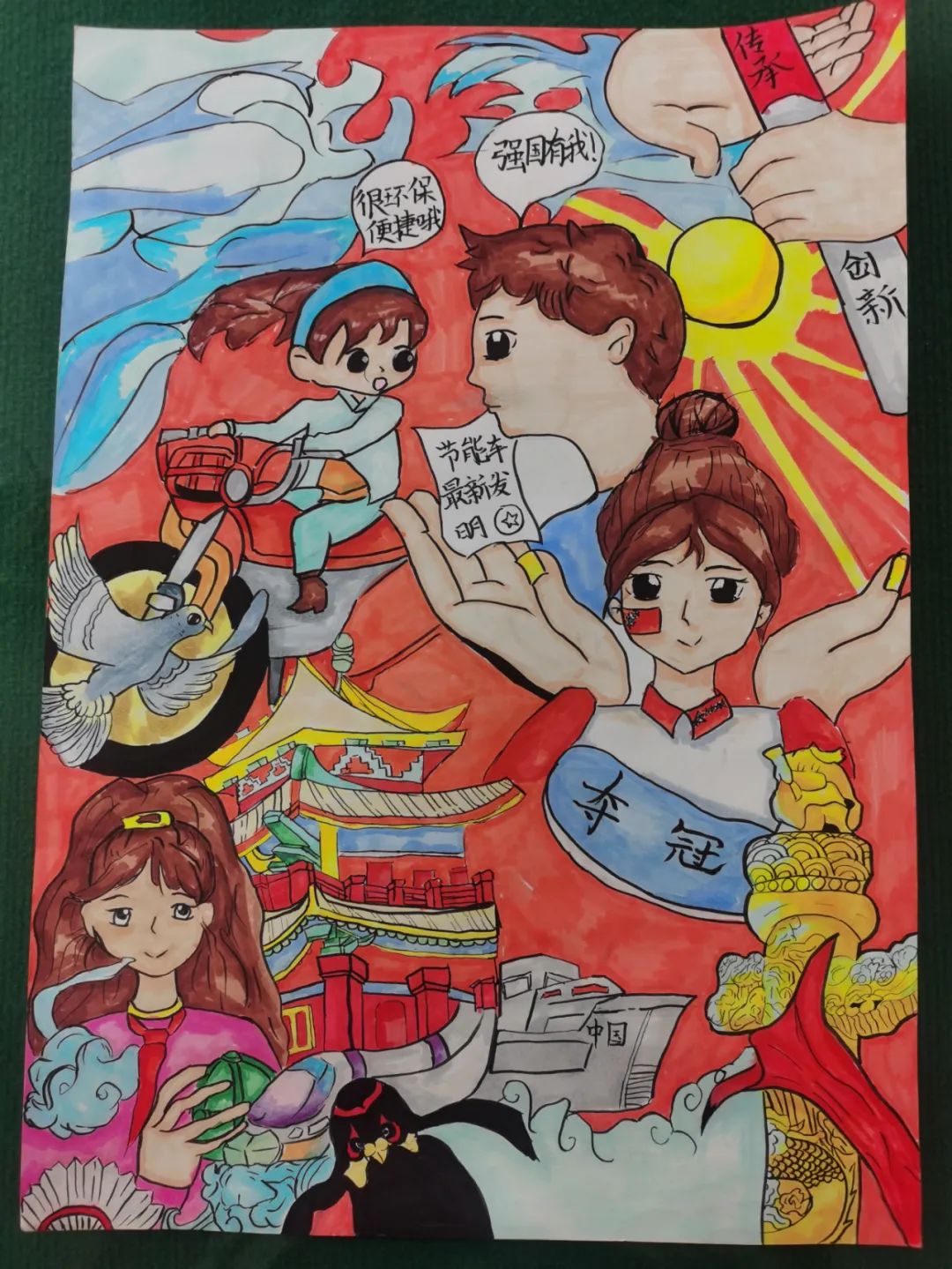 “强国有我 少年逐梦”主题绘画作品