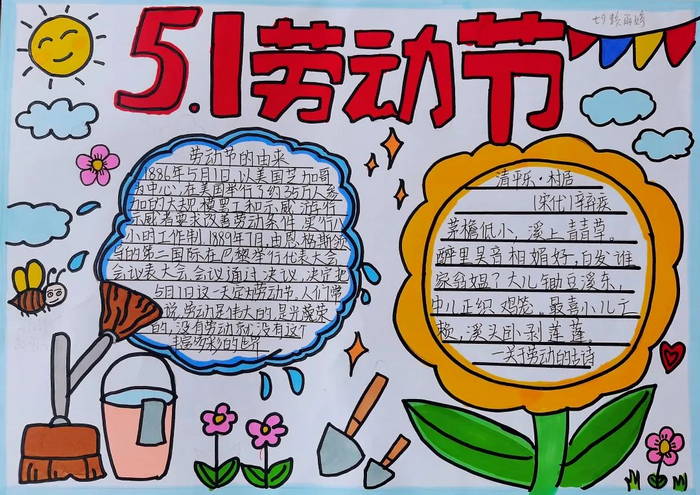 51劳动节手抄报 初中生劳动节手抄报（精选10张）