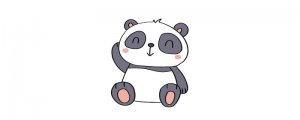 可爱的熊猫简笔画怎么画