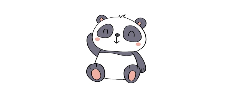 可爱的熊猫简笔画怎么画