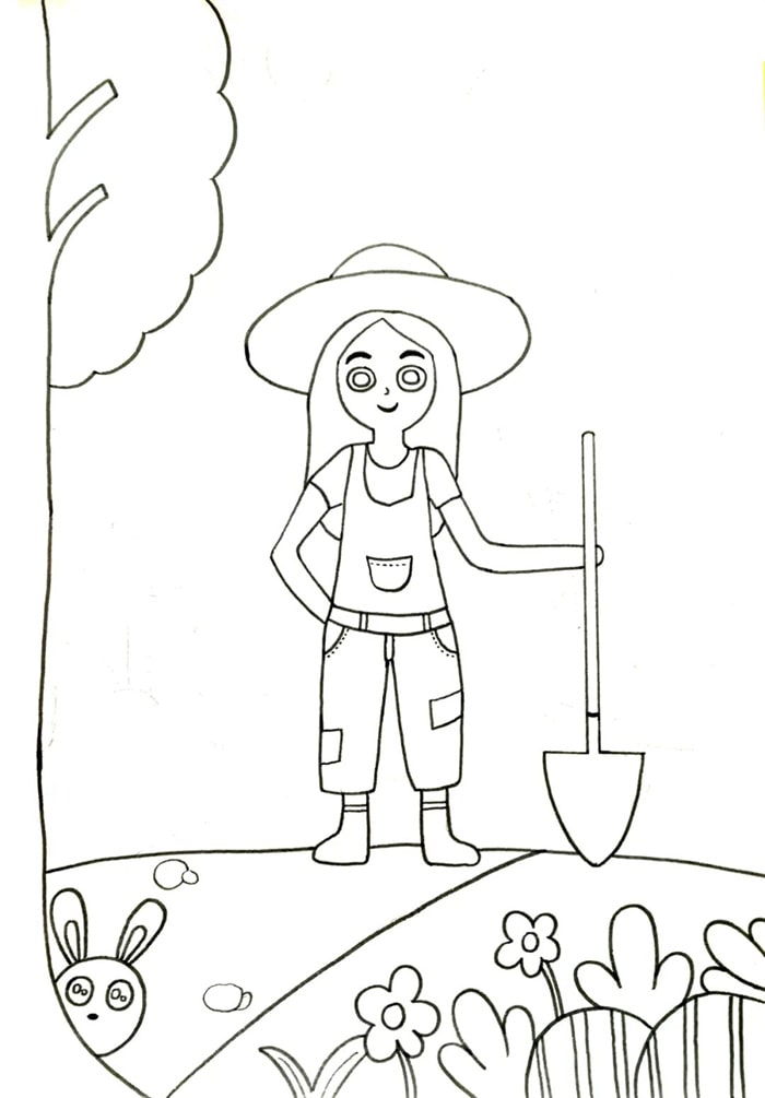 五一劳动节主题热爱劳动绘画步骤