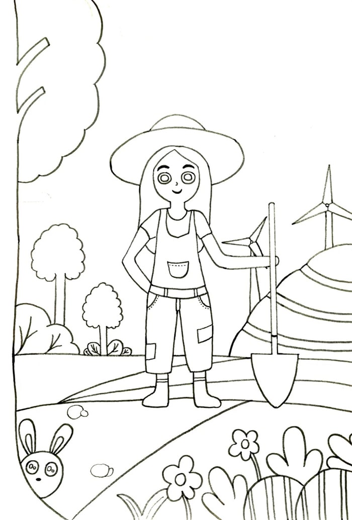 五一劳动节主题热爱劳动绘画步骤