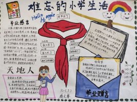 难忘的小学生活手抄报（精选5张）
