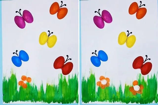 花蛤壳废物利用手工制作粘贴画蝴蝶(步骤图解)