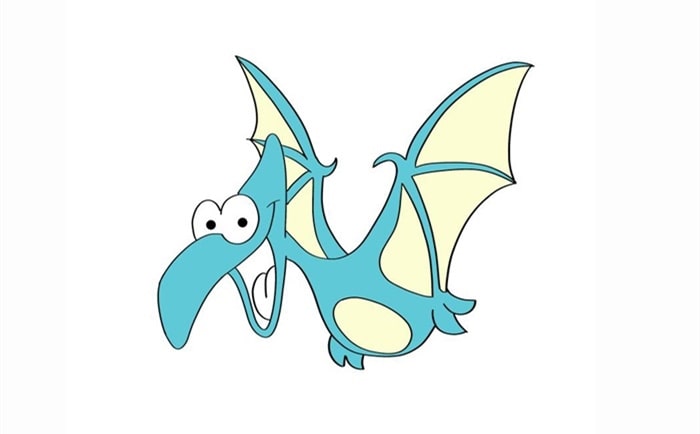 翼龙简笔画图片教程