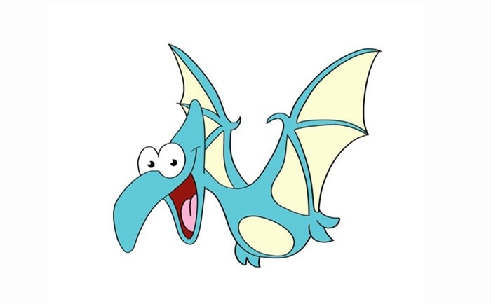 翼龙简笔画图片教程