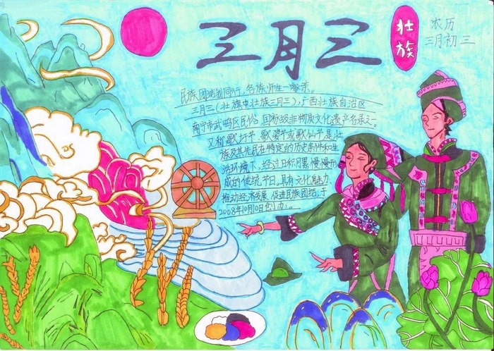 民族团结主题教育手抄报图片