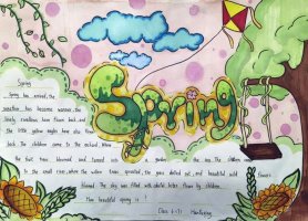 Spring主题英语手抄报图片（精选12张）