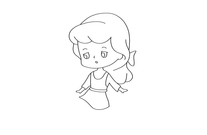 灰姑娘简笔画图片教程