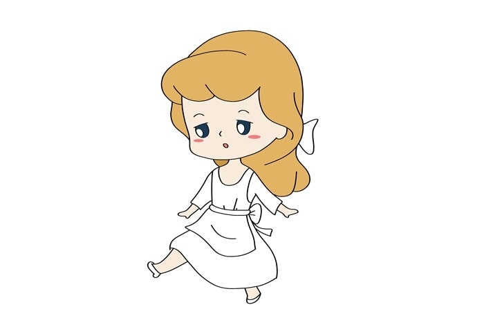 灰姑娘简笔画图片教程