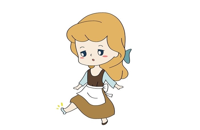 灰姑娘简笔画图片教程