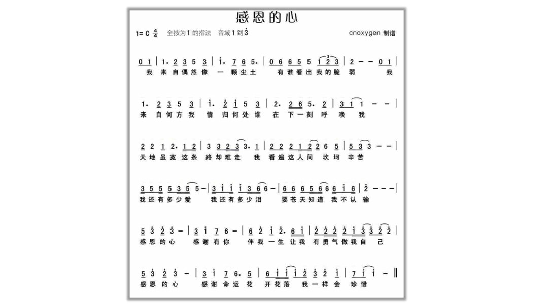 幼儿园大班音乐教案：感恩的心