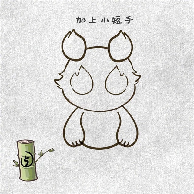 成都大运会吉祥物蓉宝简笔画图片教程