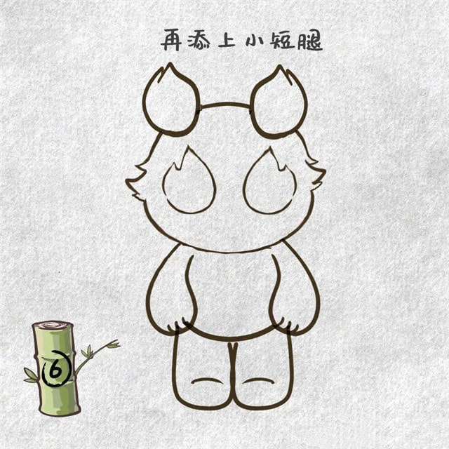 成都大运会吉祥物蓉宝简笔画图片教程