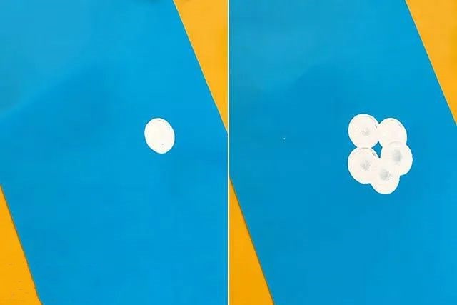 幼儿园美术：用海绵印画春天的花朵(步骤图解)