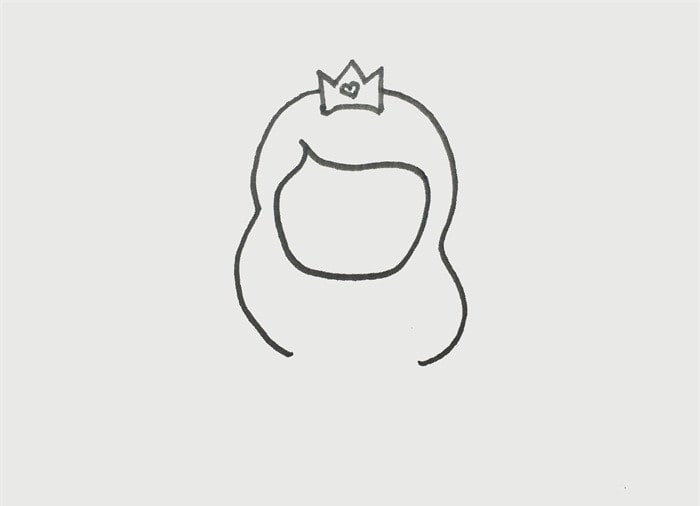 简单漂亮的公主简笔画图片教程