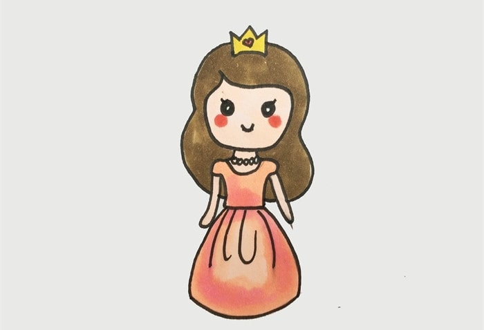 简单漂亮的公主简笔画图片教程