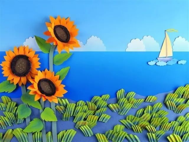 幼儿园墙面布置创意粘贴手工