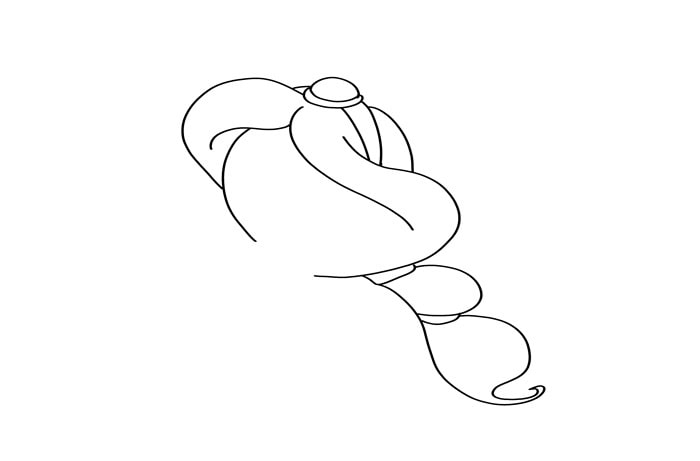 茉莉公主简笔画教程图片