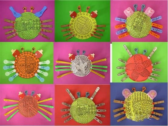 幼儿园大班美术优质课教案《美丽的大螃蟹》