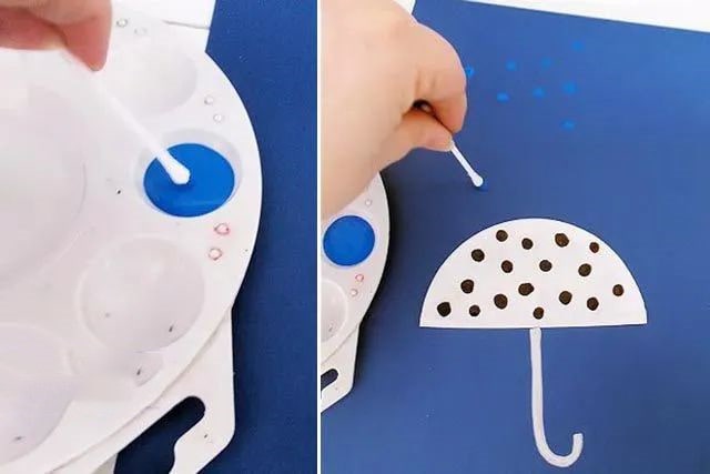 蛋糕纸托废物利用手工制作一把雨伞(步骤图解)