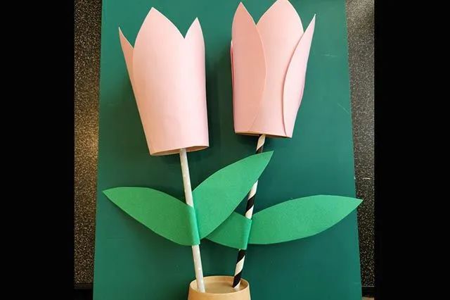 母亲节纸杯手工制作郁金香简单