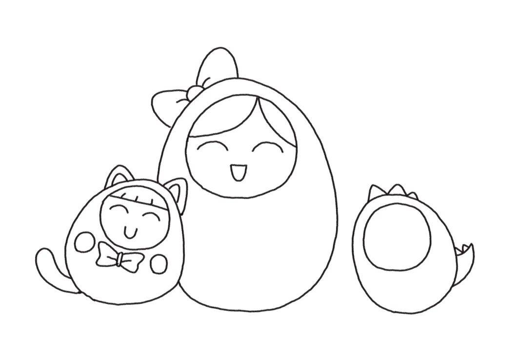 不倒翁母亲节贺卡怎么画简单又漂亮