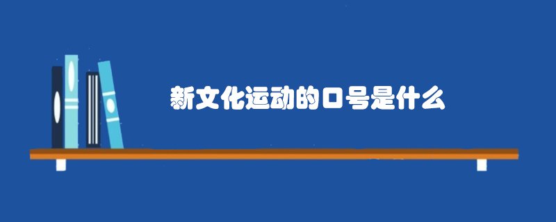 新文化运动的口号是什么