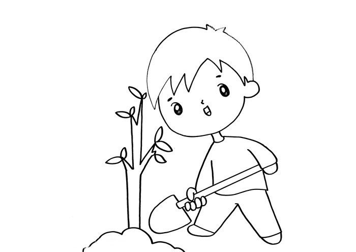 绿水青山就是金山银山儿童画