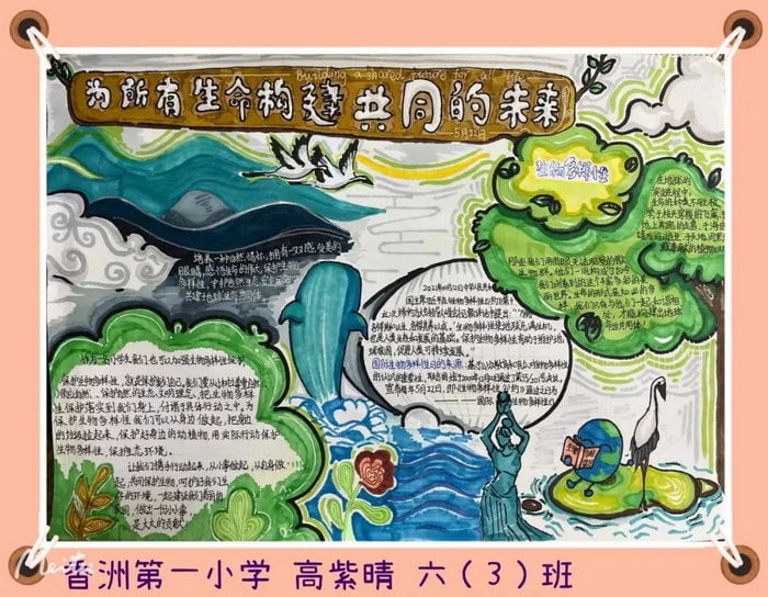 关于生物多样性手抄报图片及内容