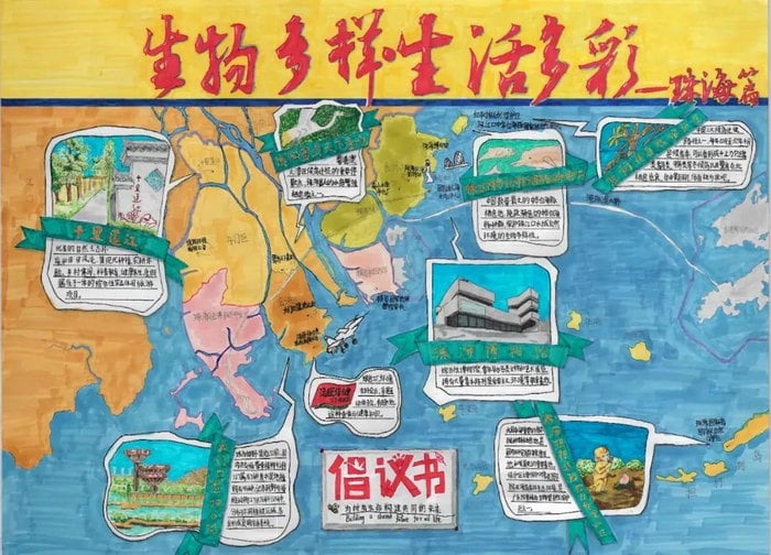 关于生物多样性手抄报图片及内容