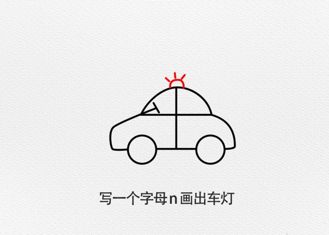 警车简笔画怎么画简单