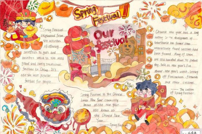 介绍中国文化的英文手抄报图片