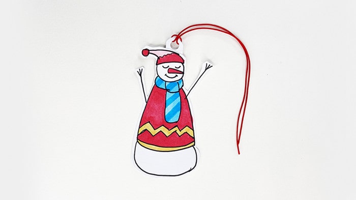 雪人书签的制作方法