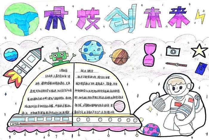 科技手抄报图片简单又漂亮