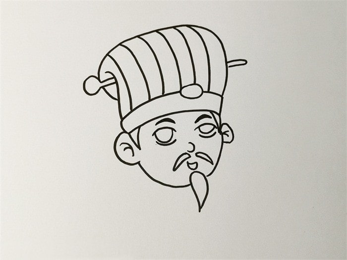 诸葛亮简笔画教程带颜色