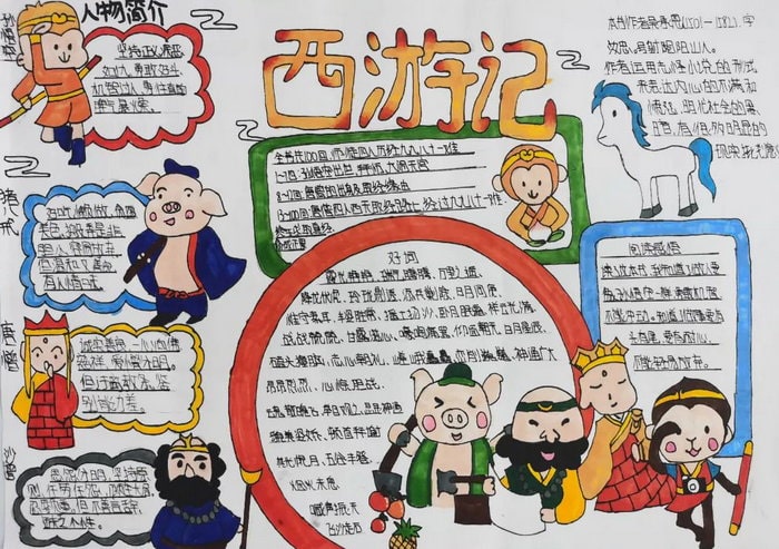初中关于西游记的手抄报图片
