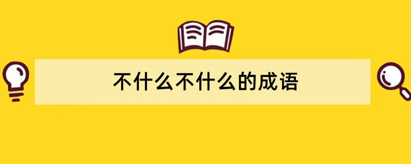 不什么不什么的成语