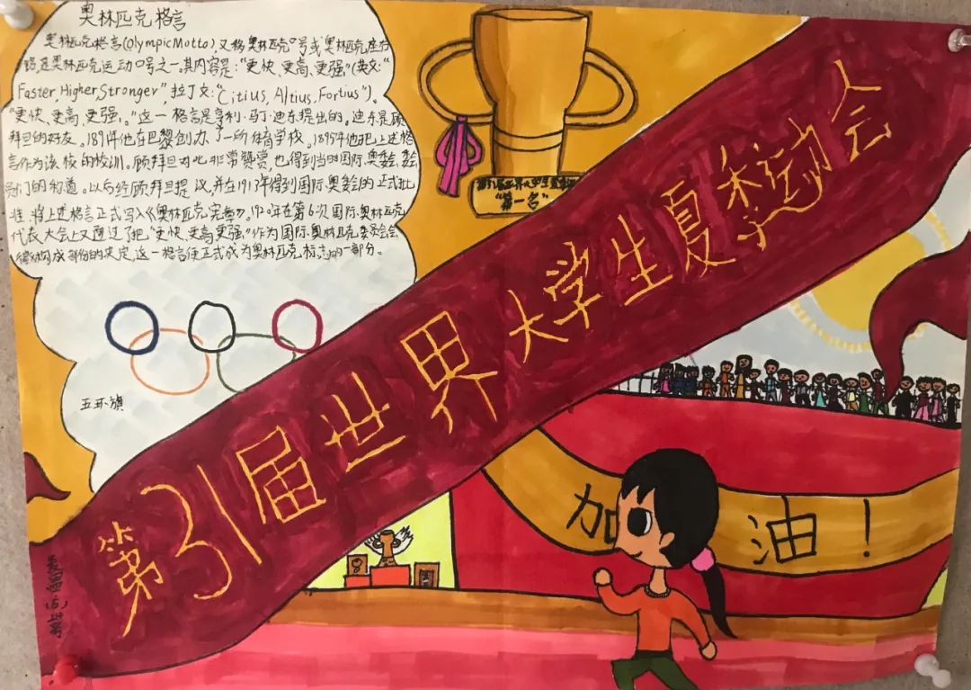 小学生成都大运会小报手抄报图片