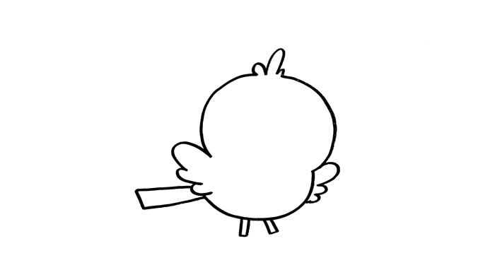 小鸟简笔画怎么画图片教程简单