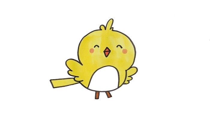 小鸟简笔画怎么画图片教程简单