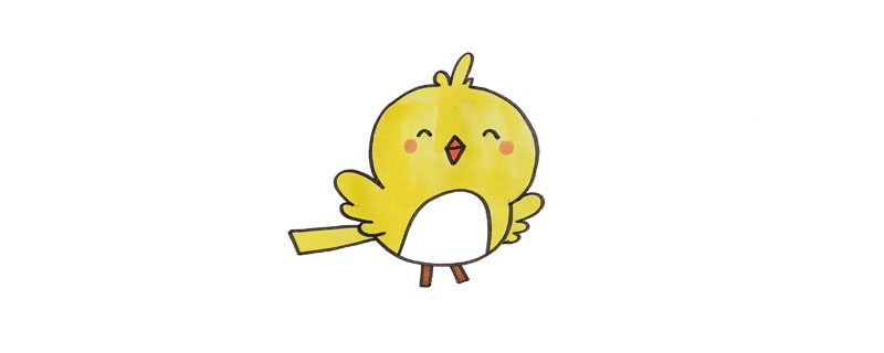 小鸟简笔画怎么画图片教程简单